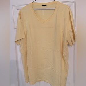 Men's Yellow V-Neck T-Shirt